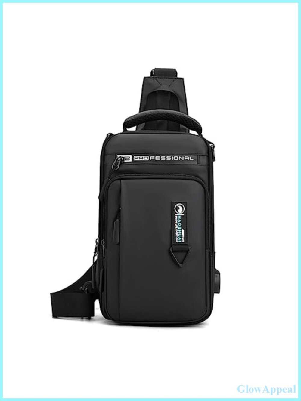 Water Resistant Nylon Sling Crossbody Bag Hiking Daypack